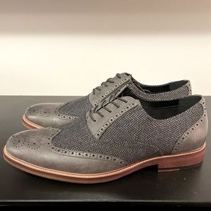 Mens Kenneth Cole Reaction grey lace up dress shoes